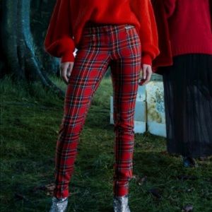 H&M size 4 skinny plaid pants